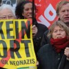 Demonstrators against the NPD-Party in Berlin
